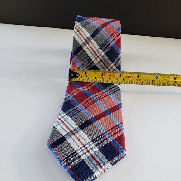 Nautica Silk Red White Blue Tie new without tags - Picture 2 of 4